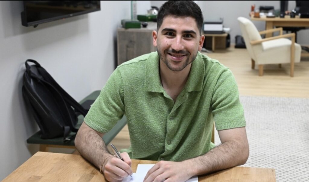 Men Signing